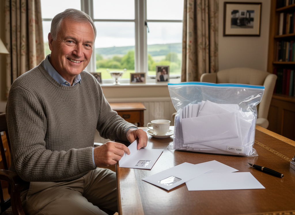 Professional DL Window Envelopes - Ready for High-Volume Mailing - Pack of 1,000