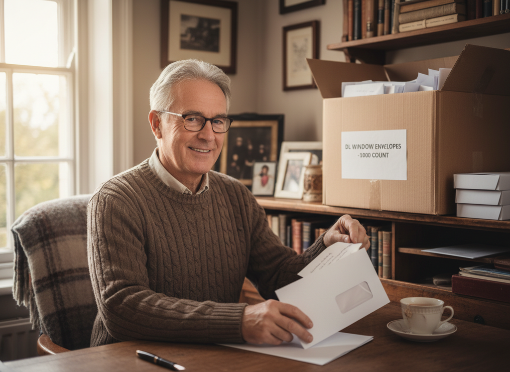 Professional DL Window Envelopes - Ready for High-Volume Mailing - Pack of 1,000