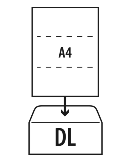 Professional DL Window Envelopes - Ready for High-Volume Mailing - Pack of 1,000